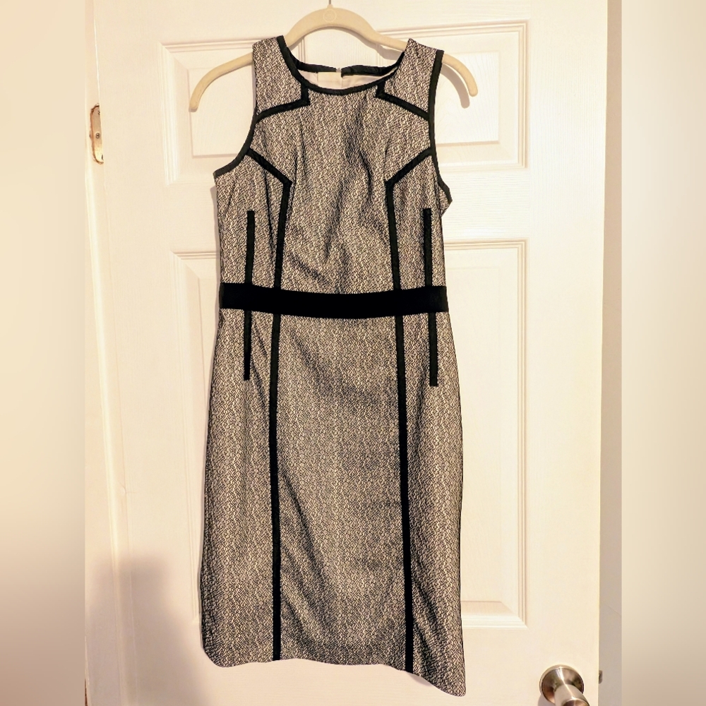 Banana Republic Black and Cream Dress